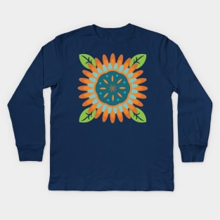 Southwest Flower Kids Long Sleeve T-Shirt